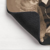 Abraham Lincoln and his cat "Dixie" Mouse Mat (Corner)
