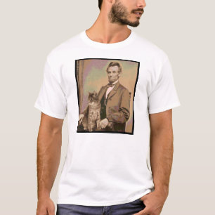 Abraham Lincoln and his cat "Dixie" T-Shirt
