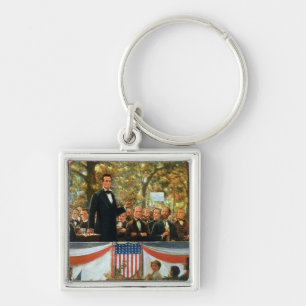 Abraham Lincoln and Stephen A. Douglas Key Ring