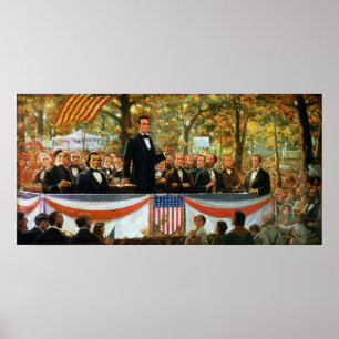 Abraham Lincoln and Stephen A. Douglas Poster