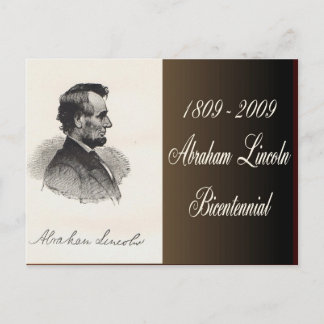 Abraham Lincoln Bicentennial Commemorative Postcard