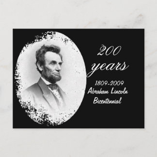 Abraham Lincoln Bicentennial Commemorative Postcard