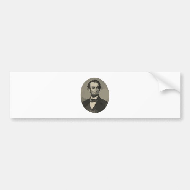 abraham lincoln bumper sticker (Front)