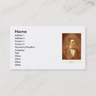 Abraham Lincoln Business Card