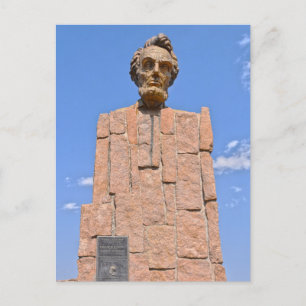 Abraham Lincoln Bust, Wyoming Postcard
