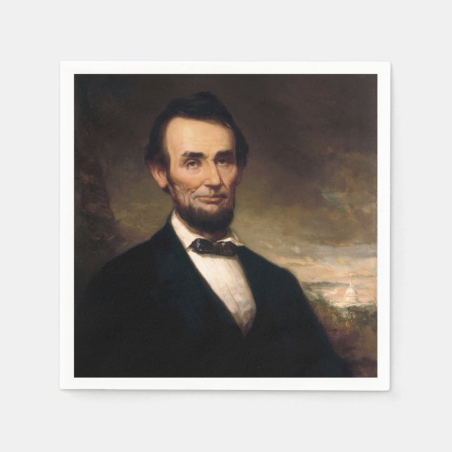 Abraham Lincoln by George H Story Napkin (Front)