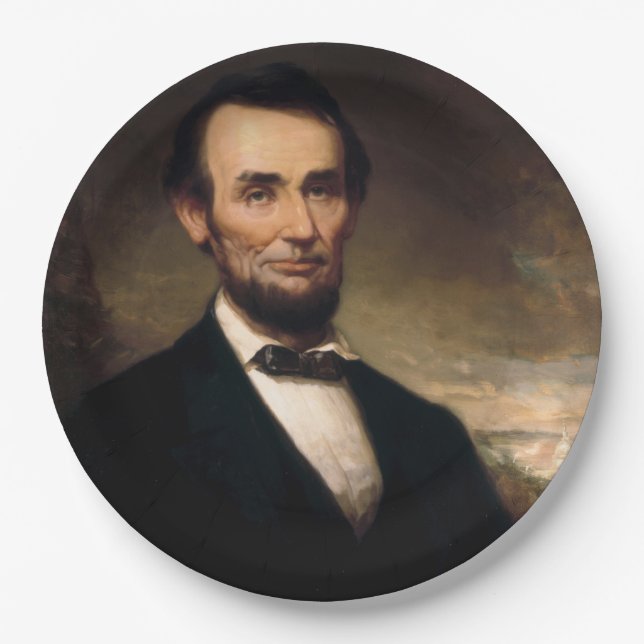 Abraham Lincoln by George H Story Paper Plate (Front)