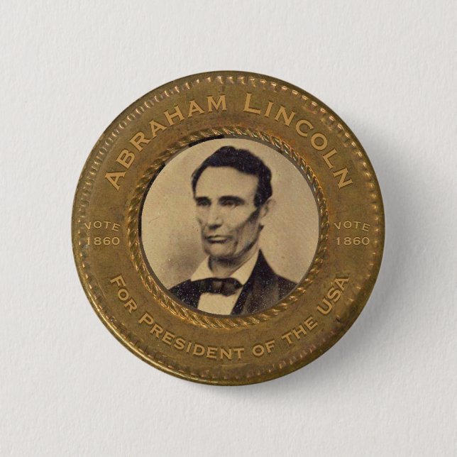 Abraham Lincoln Campaign Button (Front)