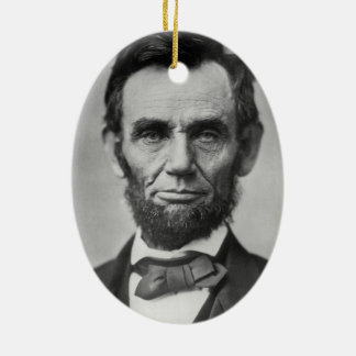 Abraham Lincoln Ceramic Tree Decoration