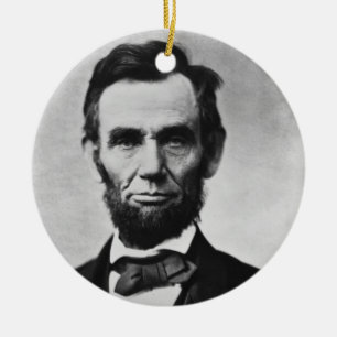 Abraham Lincoln Ceramic Tree Decoration