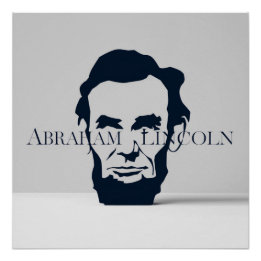 Abraham Lincoln Elegance Serif Typography Poster