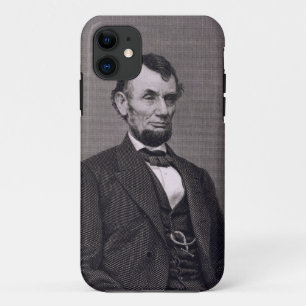 Abraham Lincoln, engraved from a photograph by Wil iPhone 11 Case