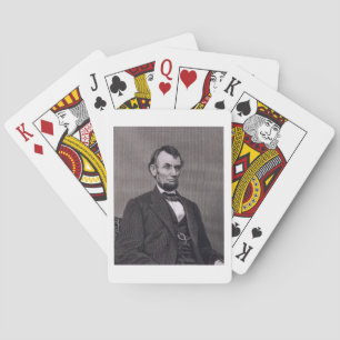 Abraham Lincoln, engraved from a photograph by Wil Playing Cards