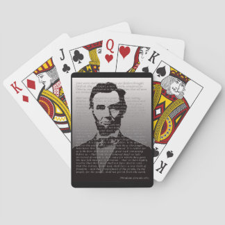 Abraham Lincoln Gettysburg Address Playing Cards