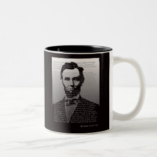 Abraham Lincoln Gettysburg Address Two-Tone Coffee Mug
