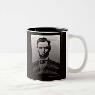 Abraham Lincoln Gettysburg Address Two-Tone Coffee Mug