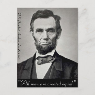 Abraham Lincoln Gettysburg Portrait Postcard