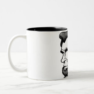 Abraham Lincoln Glass Two-Tone Coffee Mug