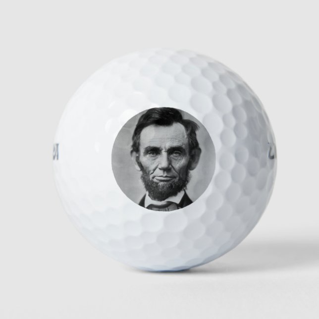 Abraham Lincoln Golf Balls (Front)