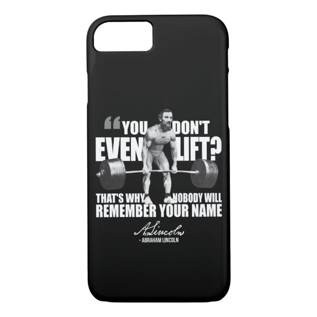 Abraham Lincoln Gym Humour - Do You Even Lift? Case-Mate iPhone Case (Back)