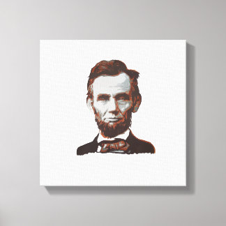 Abraham Lincoln Hand Painted by Mark Elsen Canvas Print