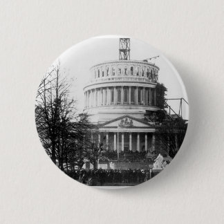 Abraham Lincoln, Inaugural Address, March 4, 1861 6 Cm Round Badge