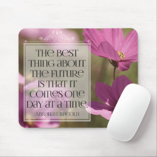 Abraham Lincoln Inspirational Quote "The future" Mouse Mat