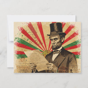 Abraham Lincoln Juneteenth Postcard