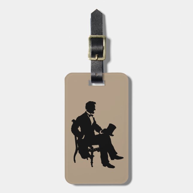 Abraham Lincoln Luggage Tag (Front Vertical)