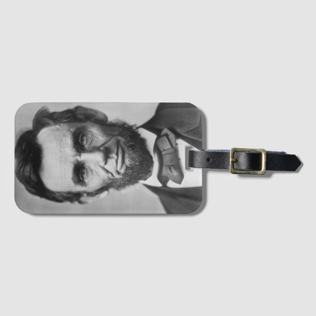 Abraham Lincoln Luggage Tag (Front Horizontal)