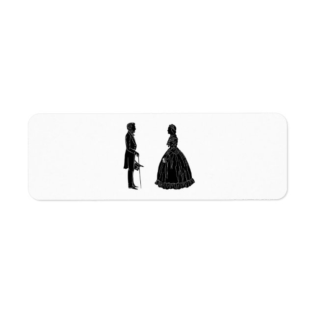 abraham lincoln mary todd lincoln silhouette (Front)