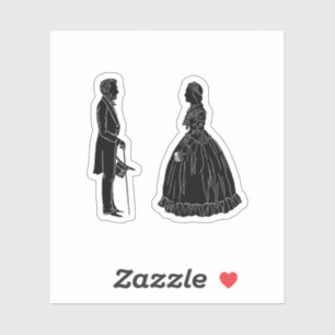 abraham lincoln mary todd lincoln silhouette