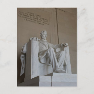 Abraham Lincoln Memorial Washington DC postcard