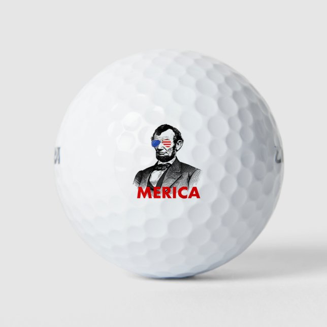 abraham lincoln merica golf balls (Front)