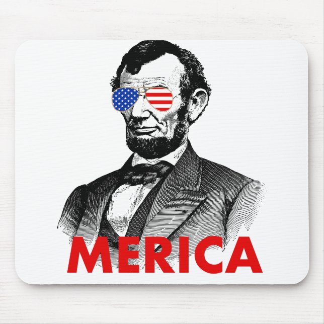 abraham lincoln merica mouse mat (Front)