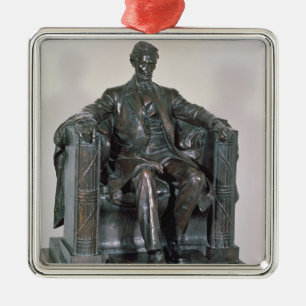 Abraham Lincoln Metal Tree Decoration