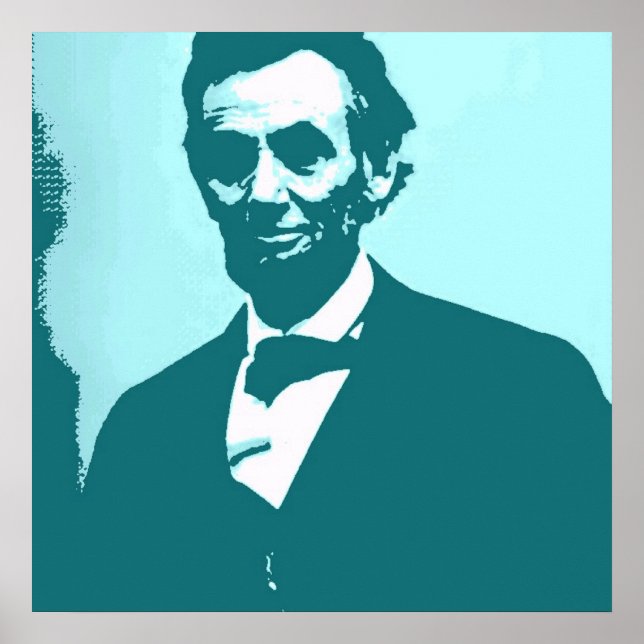 Abraham Lincoln Pop Art Poster (Front)