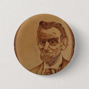 Abraham Lincoln Portrait 6 Cm Round Badge