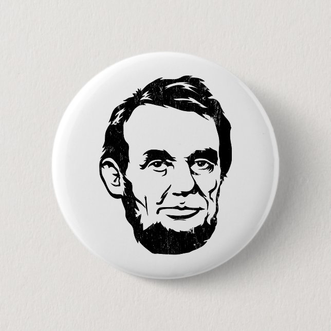 Abraham Lincoln Portrait Button (Front)