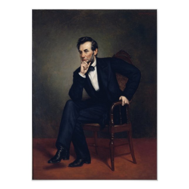 Abraham Lincoln Portrait by George Healy Photo Print (Front)