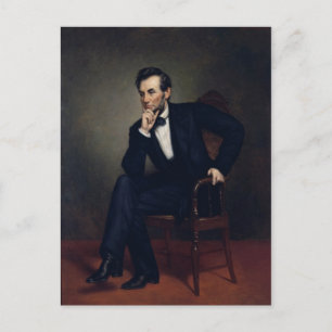 Abraham Lincoln Portrait by George Healy Postcard