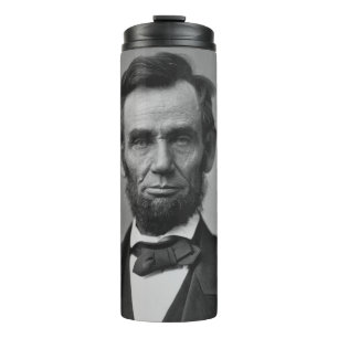 Abraham Lincoln Portrait Thermal Tumbler