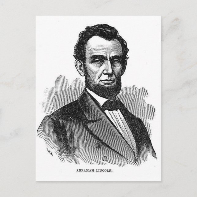 Abraham Lincoln Postcard (Front)