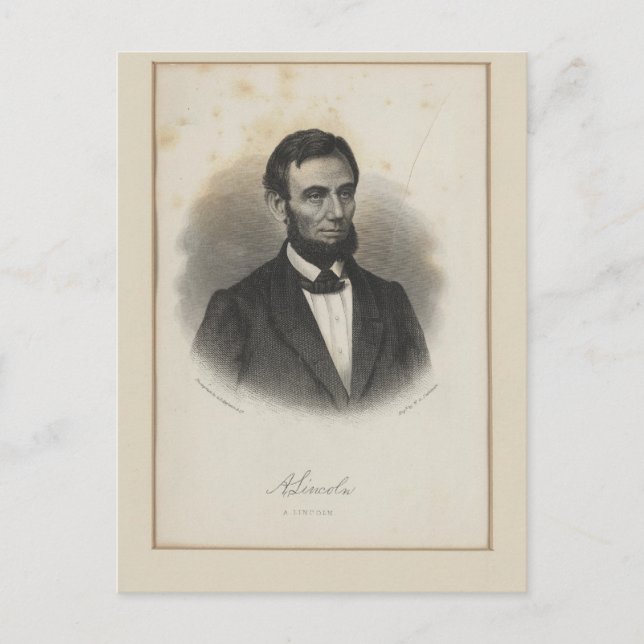 Abraham Lincoln Postcard (Front)