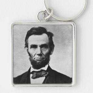 Abraham Lincoln President of Union States Portrait Key Ring