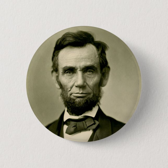Abraham Lincoln president usa united states americ 6 Cm Round Badge (Front)