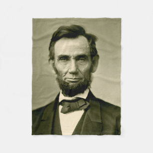 Abraham Lincoln president usa united states americ Fleece Blanket