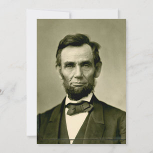 Abraham Lincoln president usa united states americ Holiday Card