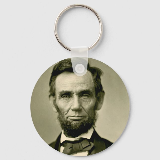 Abraham Lincoln president usa united states americ Key Ring (Front)