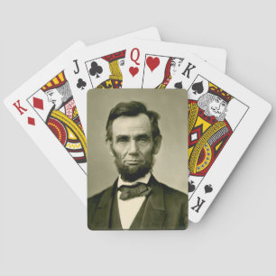 Abraham Lincoln president usa united states americ Playing Cards